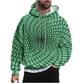 thumbnail image 2 of Yanghang Hoodies For Men Men Casual Fashion Hooded Sweatshirts Round Neck Print Pullover Long Sleeve Tops Sweatshirt On Clearance, 2 of 6
