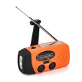 thumbnail image 1 of Destyer Hand Crank Radio Receiver USB Rechargeable Waterproof LED Flashlight Camping Hiking Backpacking Multifunctional Orange, 1 of 9