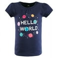 thumbnail image 3 of Hudson Baby Infant and Toddler Girl Short Sleeve T-Shirts, Magical World, 6-12 Months, 3 of 7