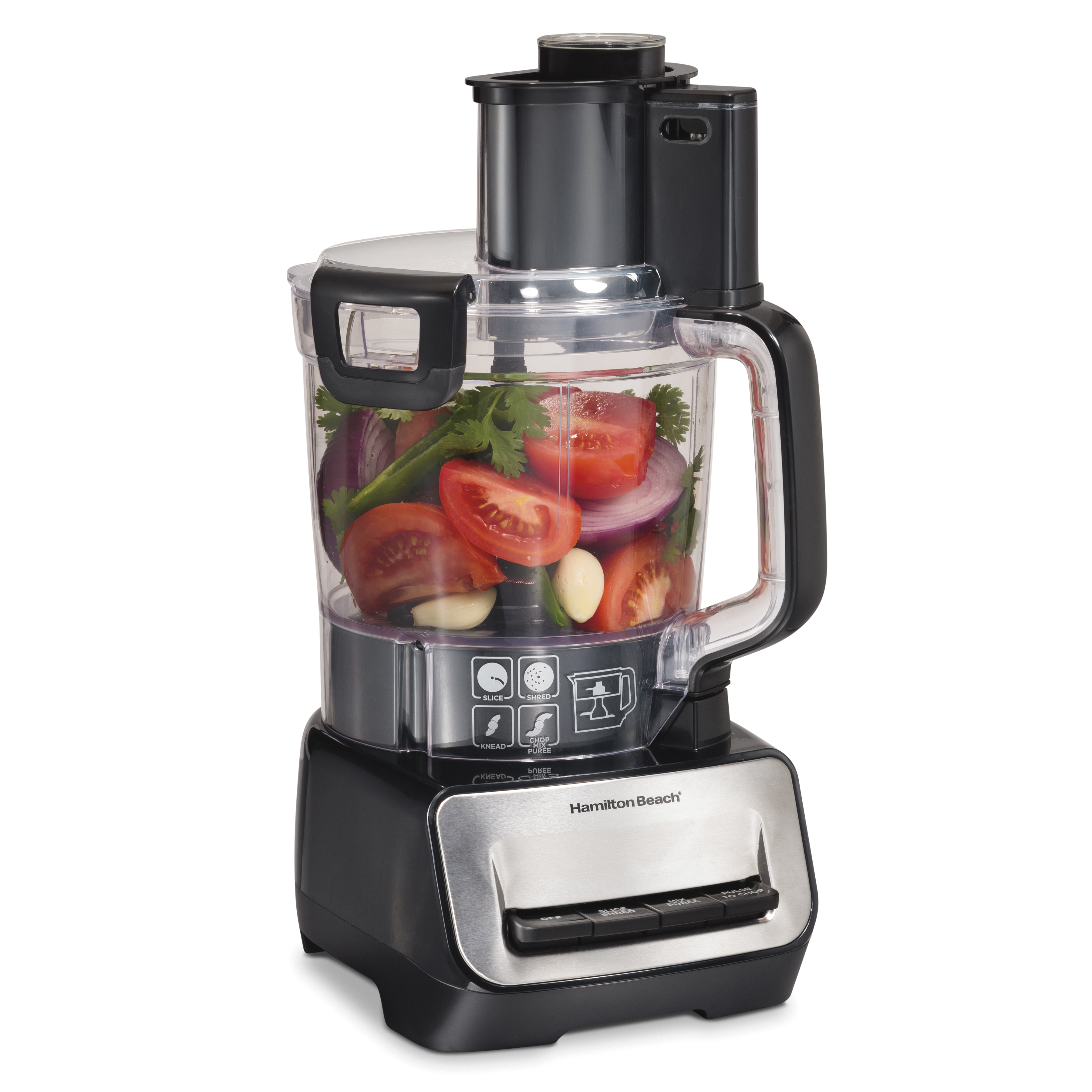 Hamilton Beach Stack & Snap Duo Food Processor, 14 Cup Capacity, 70585