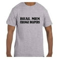 thumbnail image 1 of True City Life Funny Humor Tshirt Father's Day Real Men Change Diapers, 1 of 1