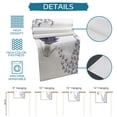 thumbnail image 7 of Table Runner Dresser Scarves 70 Inch Long, Rustic Lavender Floral in Can Linen Dining Table Runners FarmHouse Butterfly Tabletop Scarf for Wedding Holiday Party Kitchen, 7 of 7
