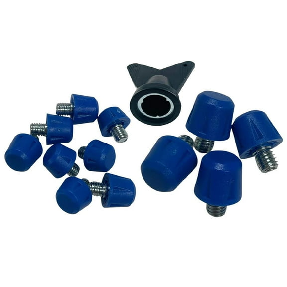 colaxi 12 Pieces Football Shoe Spikes Rugby Shoes Studs Stable 8mm 11mm Screw in Football Boot Spikes Soccer Shoe Spikes for Outdoor
