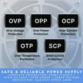 thumbnail image 4 of Apevia SFX-AP600W 600W Micro-ATX Power Supply – Fixed Cables, Low Noise, Full Range Active PFC, Desktop & Gaming PC, Server Compatible PSU, 4 of 6
