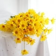 thumbnail image 6 of Daisy Artificial Flowers Bouquet, Realistic Fake Flowers For Home Decor, 20.86 Inch Floral Arrangement With Bendable Stems, UV Resistant Cloth Flowers For Vases Wedding Centerpieces (Yellow), 6 of 6