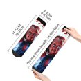 thumbnail image 3 of Saiise Chucky Funny Socks Men Women Adults Novelty Graphic Crew Tube Socks Crazy Design Casual Dress Socks for Sports,Running,Travel, 3 of 7