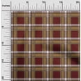 thumbnail image 1 of oneOone Tissu Polyester Lycra Tartan à Carreaux Décoratif Imprimé 56 Pouces de Large, 1 of 4