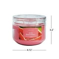 thumbnail image 5 of Mainstays 3-Wick Glass Jar Candle, Juicy Watermelon, Pink, 11.5 oz, 5 of 11