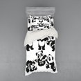 thumbnail image 2 of Ambesonne Cartoon Bedding Set 4 Pcs, Playful Panda Bear Zoo, Queen, White Charcoal Grey, 2 of 3