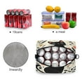 thumbnail image 4 of Lunch Bag Portable Crossbody Meal Bag Cooler Bag Insulated Lunch Bag Food Bag Handheld & Crossbody Design Cute Cartoon Black Cat, 4 of 6