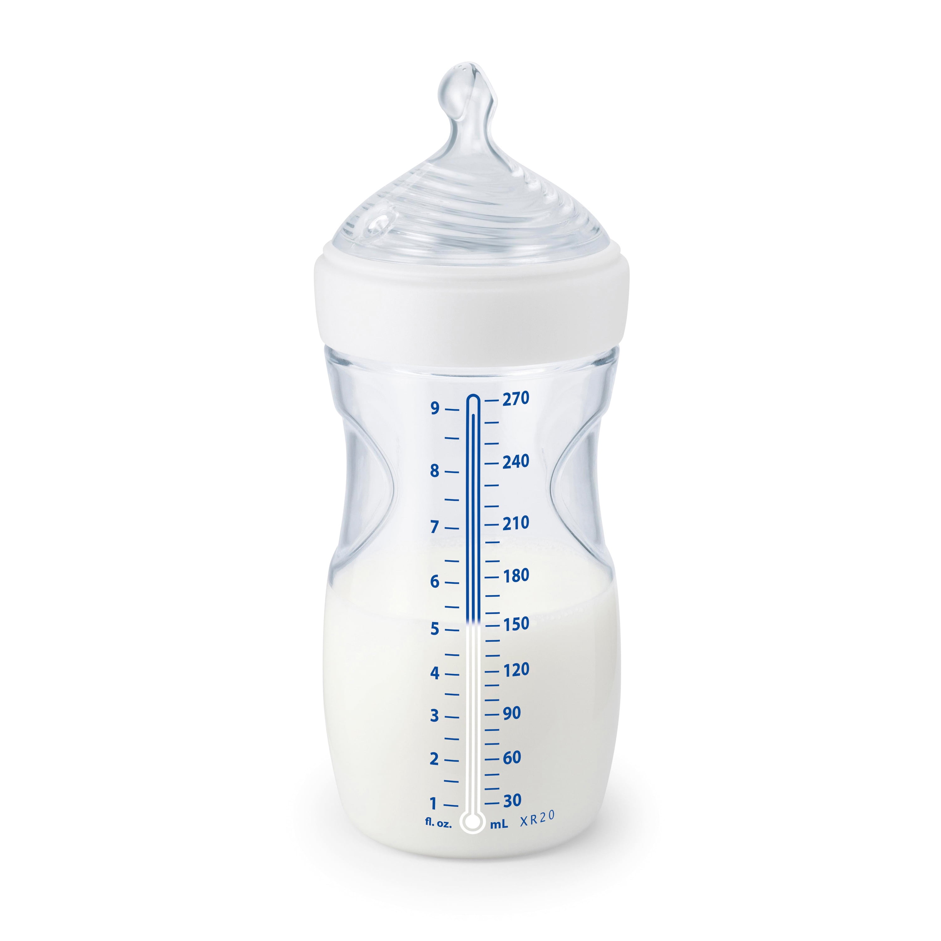 NUK Simply Natural with SafeTemp, 9 oz, 2 Pack, Girl