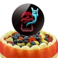 thumbnail image 5 of Acrylic Rock and Roll Soul Skull Cake Topper Party Decoration for Wedding Anniversary Birthday Graduation, 5 of 6