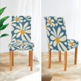 thumbnail image 3 of Yayeee 2 Pack Dining Chair Covers Stretch Parson Chairs Slipcovers Seat Protector, Whimsy Daisy Pattern, 3 of 6