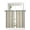 Brown, variant on Blue Yellow Striped Sheer Kitchen Tier Curtains 24 Inch length,Rod Pocket Half Curtains Short Drapes,Modern Stripes Art Watercolor Light Filtering Chiffon Small Window Treatments 2 Pcs 27.5"W x 24"L