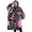 Pink Leopard Pattern, variant on Oversized Wearable Blanket Hoodie,Pink Leopard Pattern Sherpa Blanket Hoodie with Super Pockets,Super Warm Fuzzy Pullover for Women & Men