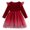 Red, variant on AToddler Tutu Dresses Little Girls Velvet Tule Fall Winter Long Sleeve Ruffle Holiday Party Dress Trendy