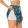 thumbnail image 3 of Lsque Machinery Road Construction Printed Women's Running Shorts with Liner Pockets,Elastic Quick Dry Workout Athletic Gym Yoga Shorts,Womens High Waist Shorts-Large, 3 of 9