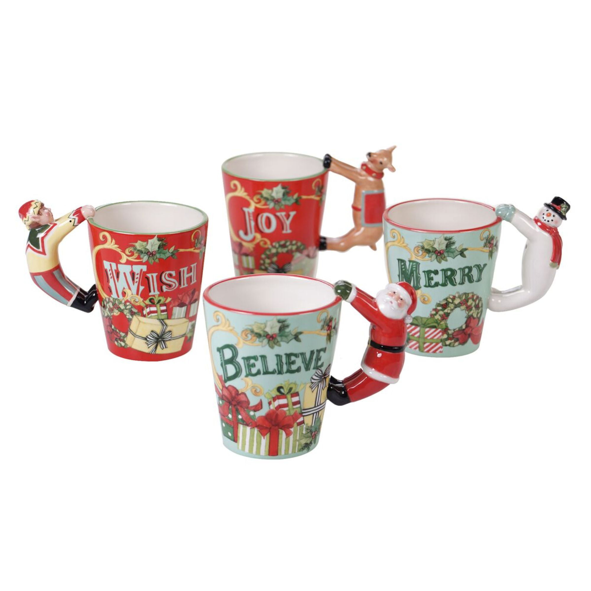 Set of 6 Multicolor Details about   Coffee /Milk/Beverage Mug Set with Handle Made Of Ceramic 