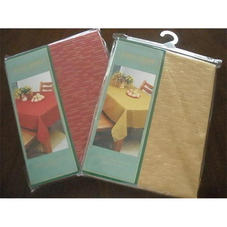 

LJC1104-65120-G 65 x 120 in. Goldthread Fabric Table Cloth Gold