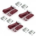 thumbnail image 1 of safeTboy  Burgandy Lap Bench Seat Belt Kit with Bracketry for 1974-1983 Jeep Cherokee Airplane 2 Point - 3 Belts, 1 of 1