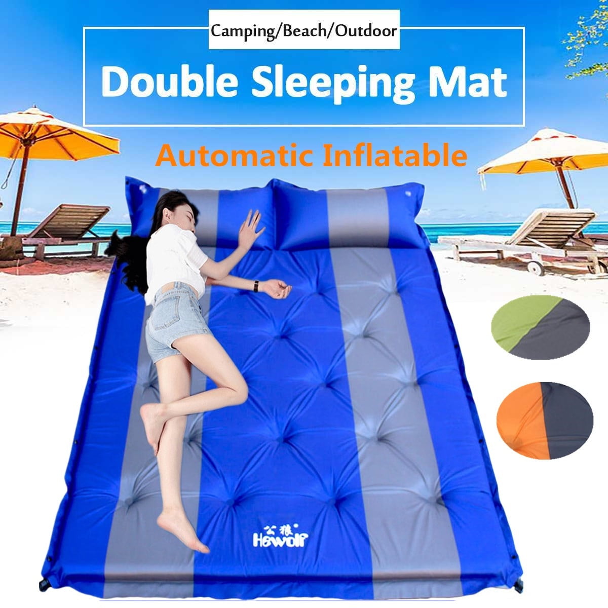 inflatable camping bed roll