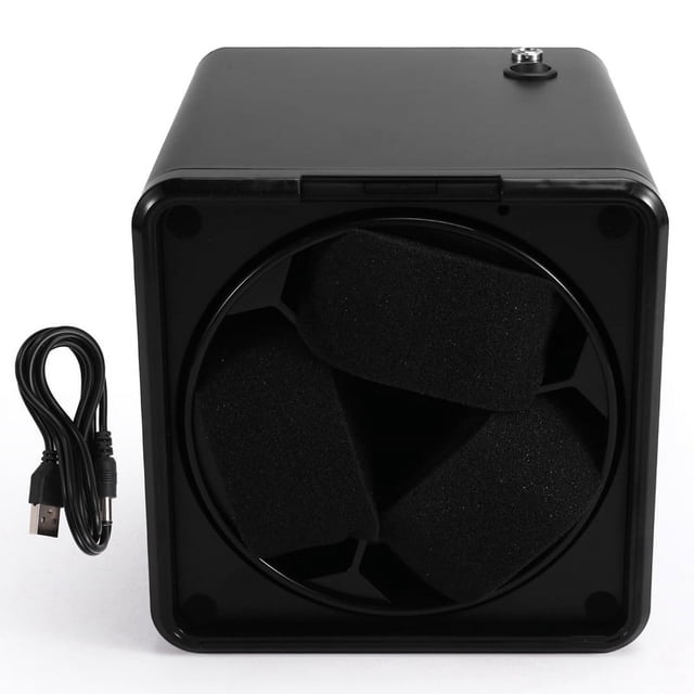Caja de Reloj con Enrollador Vertical, Rotador Automático, Enrollador de Relojes Silencioso, Cajas de Exhibición de Relojes Mecánicos para Hombres, Accesorio