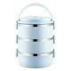 thumbnail image 2 of Caja Bento Fiambrera isotérmica portátil de acero inoxidable, tipo bento circular, ideal para la oficina y la escuela (azul, 1 unidad). Rkxzt, 2 of 9