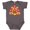 Charcoal Grey, variant on Inktastic Thanksgiving Cute Football Turkey Boys or Girls Baby Bodysuit
