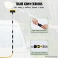 thumbnail image 4 of KFFKFF Telescopic Wash Brush, 66.7-Inch Telescopic Vehicle Cleaning Brush with Extended Handle, 12" Gentle PVC Bristle Head, Flow-Through Auto Cleaning Mop Set with Water Hose Connector for Car RV Bo, 4 of 9