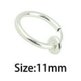 thumbnail image 5 of Limei 2 Pack Earring Simple Unisex Nose Ear Lip Piercing Hoop Ring, 5 of 7
