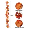 thumbnail image 3 of 2/1 Pack Fall Maple Garland Clearance - 5.6ft/Strand Artificial Fall Garlands Leaves Autumn Decor for Home Wedding Halloween Thanksgiving Party, 3 of 7