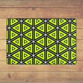 thumbnail image 3 of Bathroom Rug Non-Slip Mat, Super Soft Absorbent Bath Mat - Green Geometric Triangle Flannel Non-Slip Floor Mat, 36"x24", 3 of 8