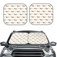 thumbnail image 2 of Goofa Dachshund Dog Puppy Pattern 2 Piece Car Windshield Sun Shade Foldable | Front Windshield Shade for Sun, Heat and UV Rays | Sunshade for Car Front Window-, 2 of 7