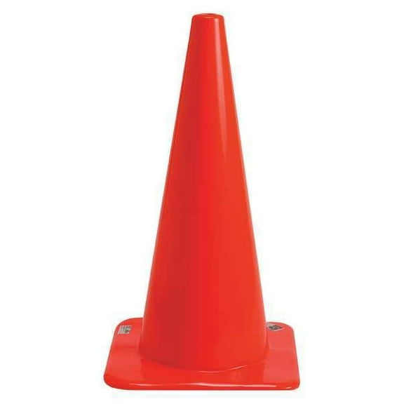 Brady Traffic Cone, Vinyl, Non-Reflective, 28 Height, 5 lb, Orange 80112