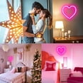 thumbnail image 5 of DYstyle LED Sweet Heart Butterfly Neon Lights Sign for Wall Decor Battery USB Powered Led Neon Signs for Bedroom Kids Room Wedding Party Christmas Decoration, 5 of 6