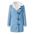 thumbnail image 4 of Mid Length Jacket For Women Soft Outerwear Cozy Lined Winter Coat Warm Thick Casual Fashion Loose Fit Comfortable Daily Wear, 4 of 5