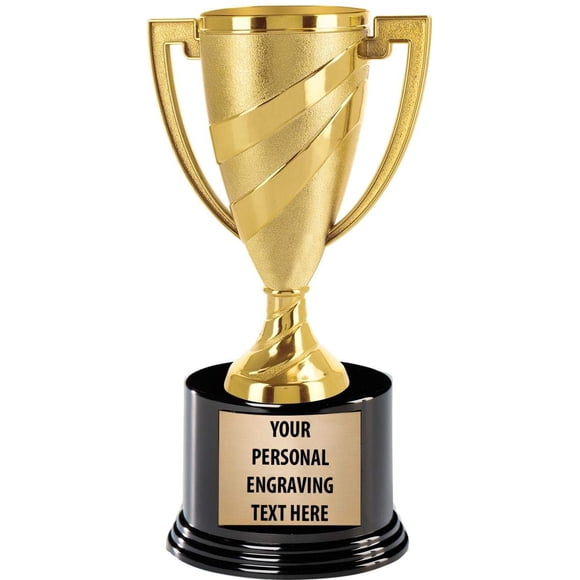 Copa de oro Trophy Crown Awards de 7,25 cm con grabado personalizado