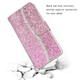 thumbnail image 7 of Samsung Galaxy A71 Case, Dteck Bling Glitter Faux PU Leather Magnetic Closure Multi-Credit Card Slot Cash Holder Wallet Case Phone Cover For Samsung Galaxy A71, Pink, 7 of 7