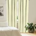 thumbnail image 2 of Ambesonne Art Deco Curtains, Fluffy Aster Flower, Pair of 28"x95", Earth Yellow and White, 2 of 5