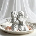 thumbnail image 2 of Angels Resin Statue Figurine,Adorable Angel Sculpture Memorial Statue for Coffee Table, Book Shelf Decor Accents, 2 of 6