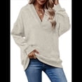 thumbnail image 1 of Sudadera con Capucha para Mujer, Cuello en V, para Invierno y Otoño. Fresno de Flores XL, 1 of 8