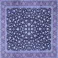 thumbnail image 1 of Ahgly Company Machine Washable Indoor Square Persian Blue Traditional Area Rugs, 3' Square, 1 of 4