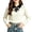 White, variant on Girls Sweater Peter Pan Collar Bow Tie Cable Knit Long Sleeve School Casual Winter Pullover Black Size 2T
