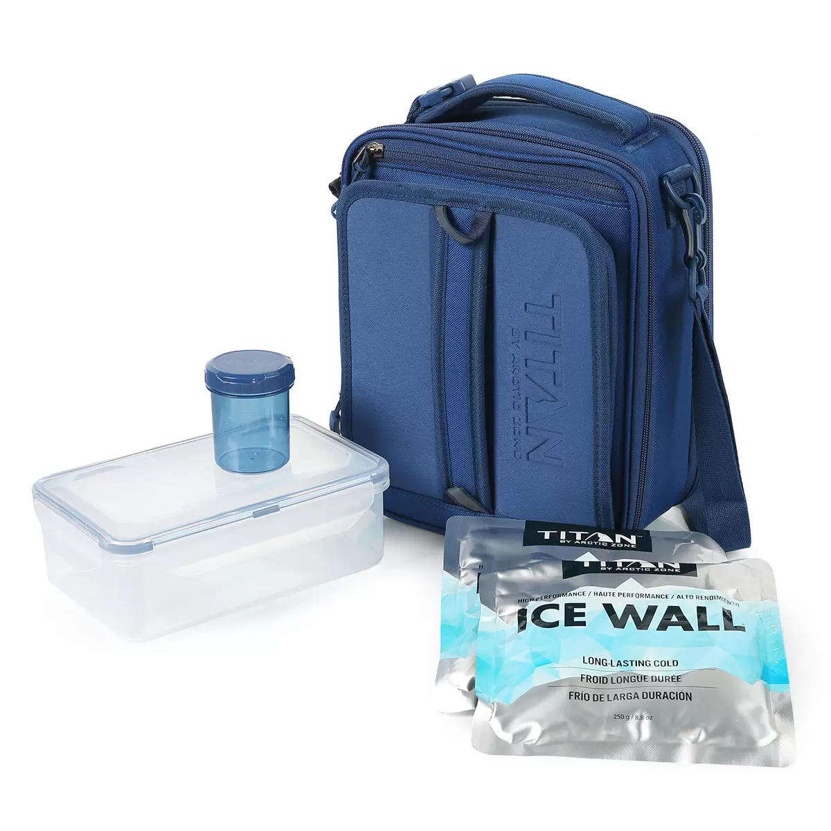 Titan Insulated Expandable Lunch Bag, Blue