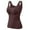Brown, variant on Women Fall Winter Sleepwear,Sleepwear With Built In Bra,Thermal Homewear For Women,Heated Constant Temperature Warm Tank Top For Fall And Winter