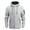Gray, variant on Fesfesfes Men's Jackets Fall And Winter Hoodie Jacket Casual Windproof Outerwear Hooded Coat Plus Size Jackets for Mens