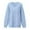 Blue, variant on Women's Plus Size V-Neck Hoodless Sweatshirt - Long Sleeve with Pocket Pullover, Elegant Casual Athletic Top,Size:S