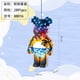 thumbnail image 1 of Bearbrick Micro bloques de construcción DIY montaje 34cm Galaxy pintura oso 3D modelo Mini ladrillo figura juguetes para decoración del hogar zhangmengya LED, 1 of 2