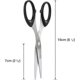 thumbnail image 4 of 16cm Stainless Steel Scissors, Black, 4 of 5
