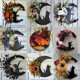 thumbnail image 2 of Guirnalda navideña para colgar en la pared, colgante con forma de luna, gato, flores secas, suministros para fiestas, 2 of 4